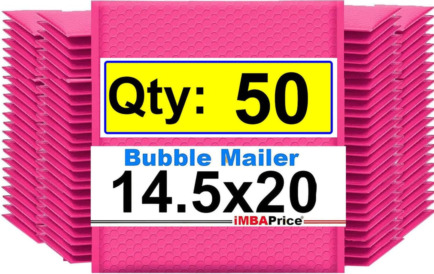 Jumbo Hot Pink Poly Bubble Mailers for Secure Shipping Needs