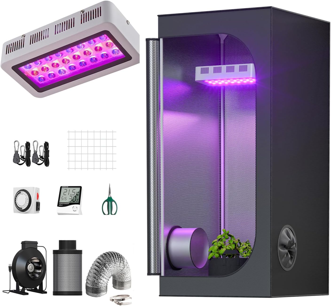 TopoGrow 300W LED Indoor Grow Tent Kit