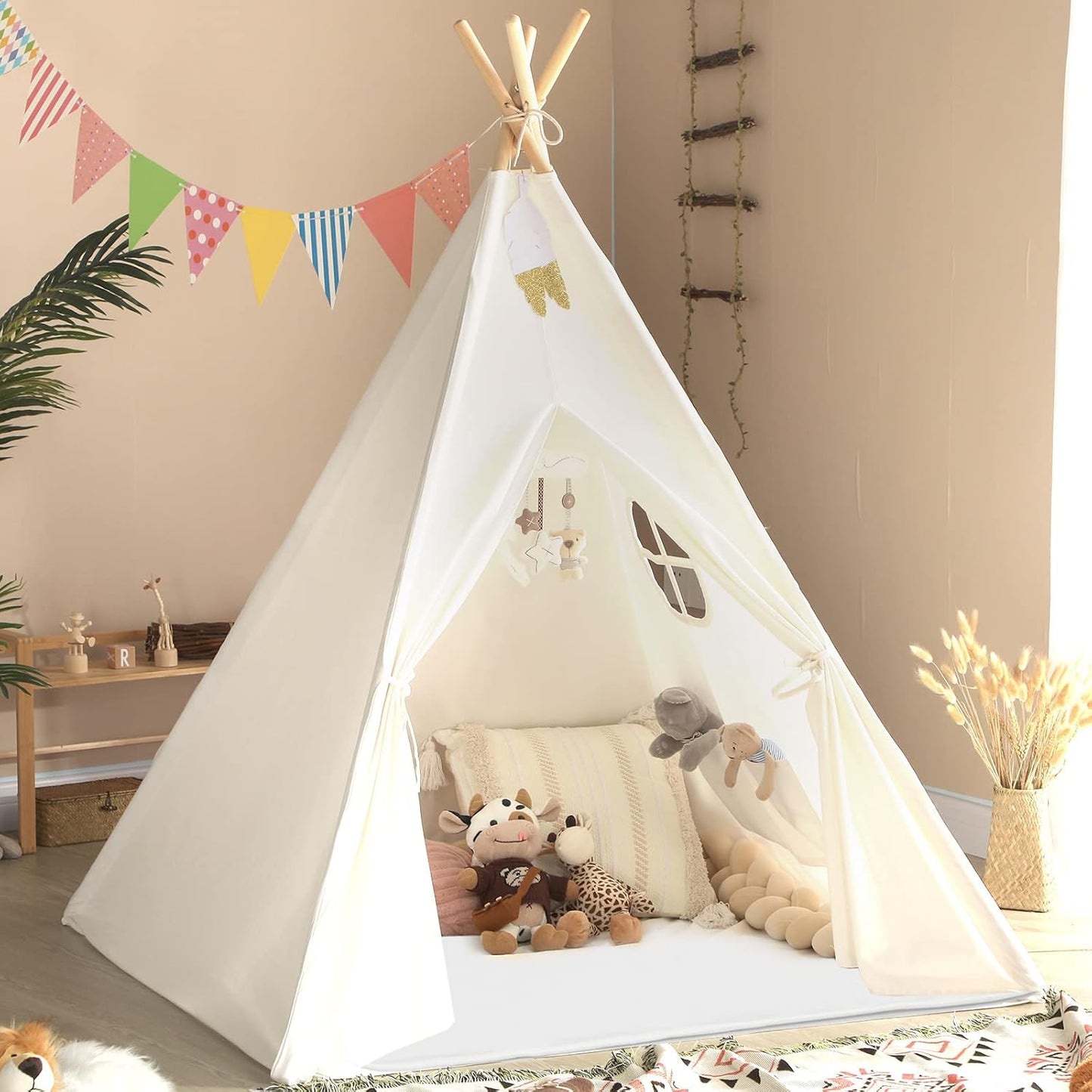Sumbababy Teepee Tent for Kids - Indoor Playhouse Fun