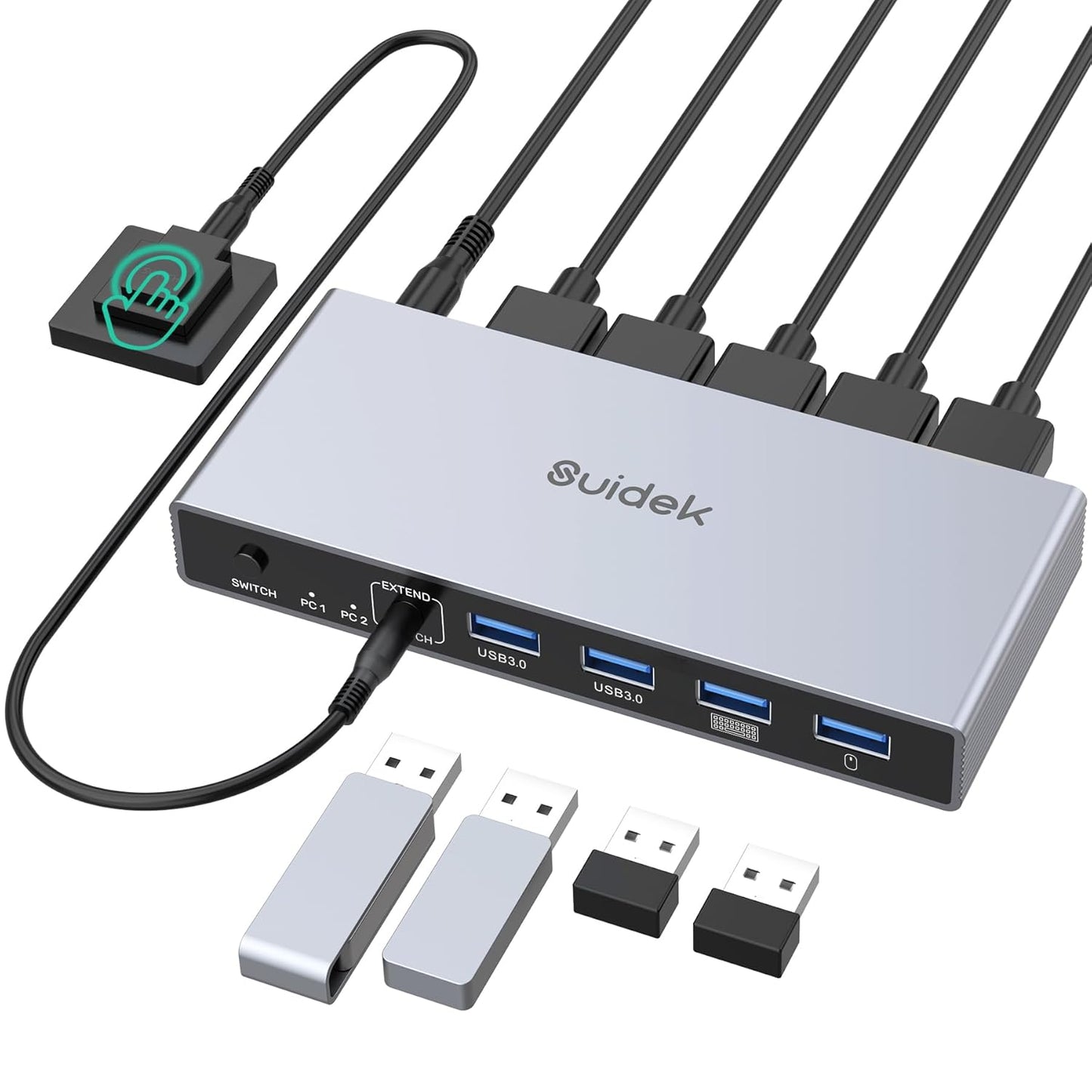 Displayport KVM Switch for 2 Computers and 1 Monitor Setup