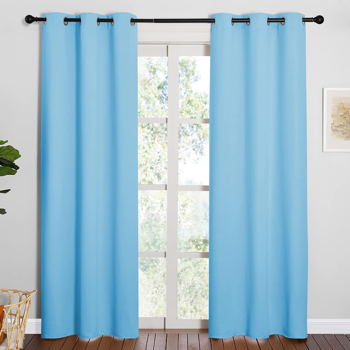 NICETOWN Triple Weave Thermal Insulated Blackout Curtains 42x84