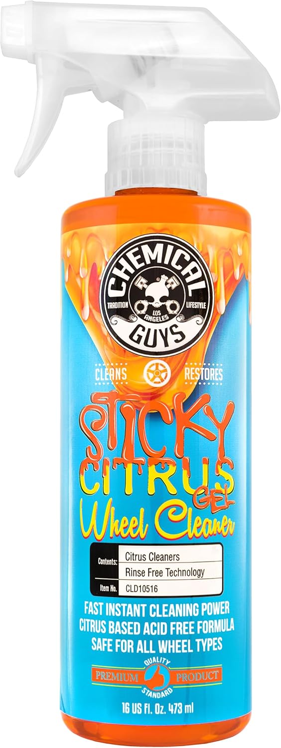 Chemical Guys Sticky Citrus Wheel Cleaner Gel - Safe for All Wheels