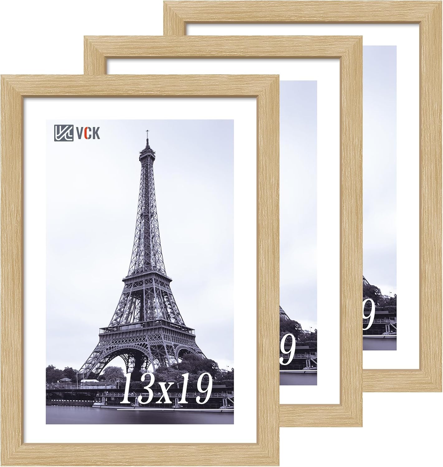 VCK 13x19 Oak Wood Frame for Pictures - Natural Elegance