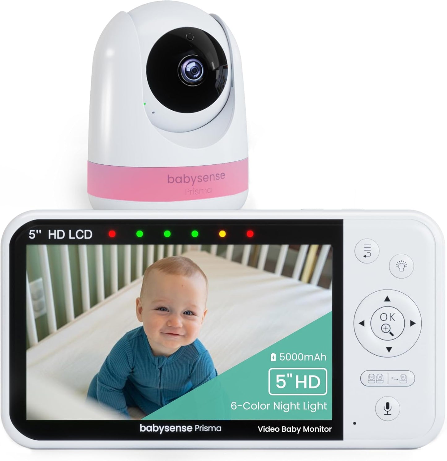 Babysense Prisma: 5 HD Video Baby Monitor