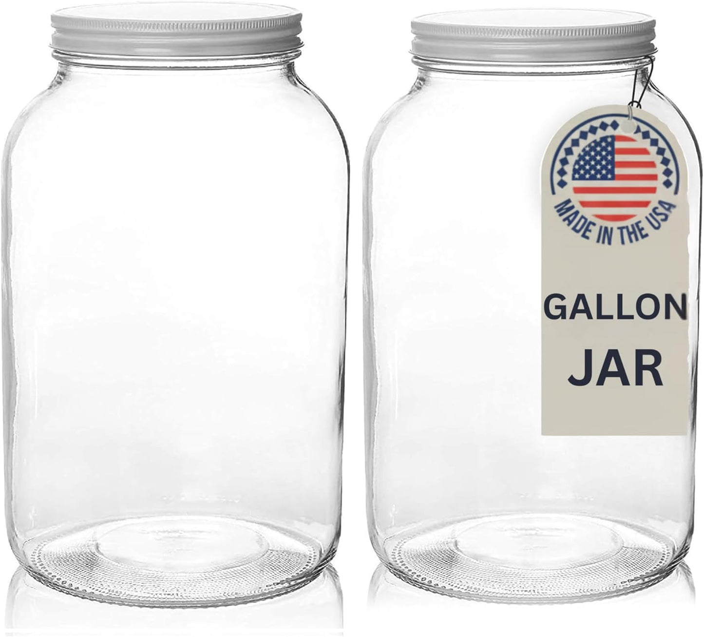 1 Gallon Glass Jar with Lid for Fermenting and Food Storage