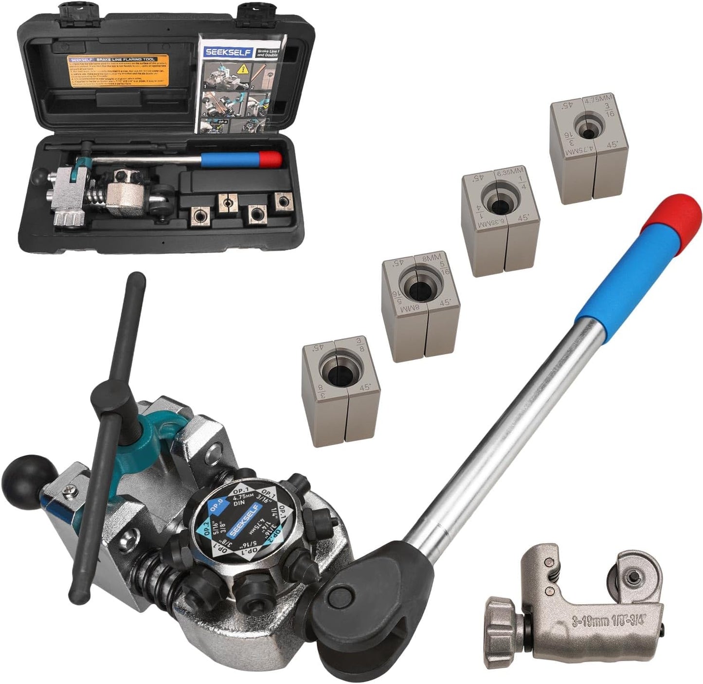 Brake Line Flaring Tool Kit for 45 Degree Flares and More
