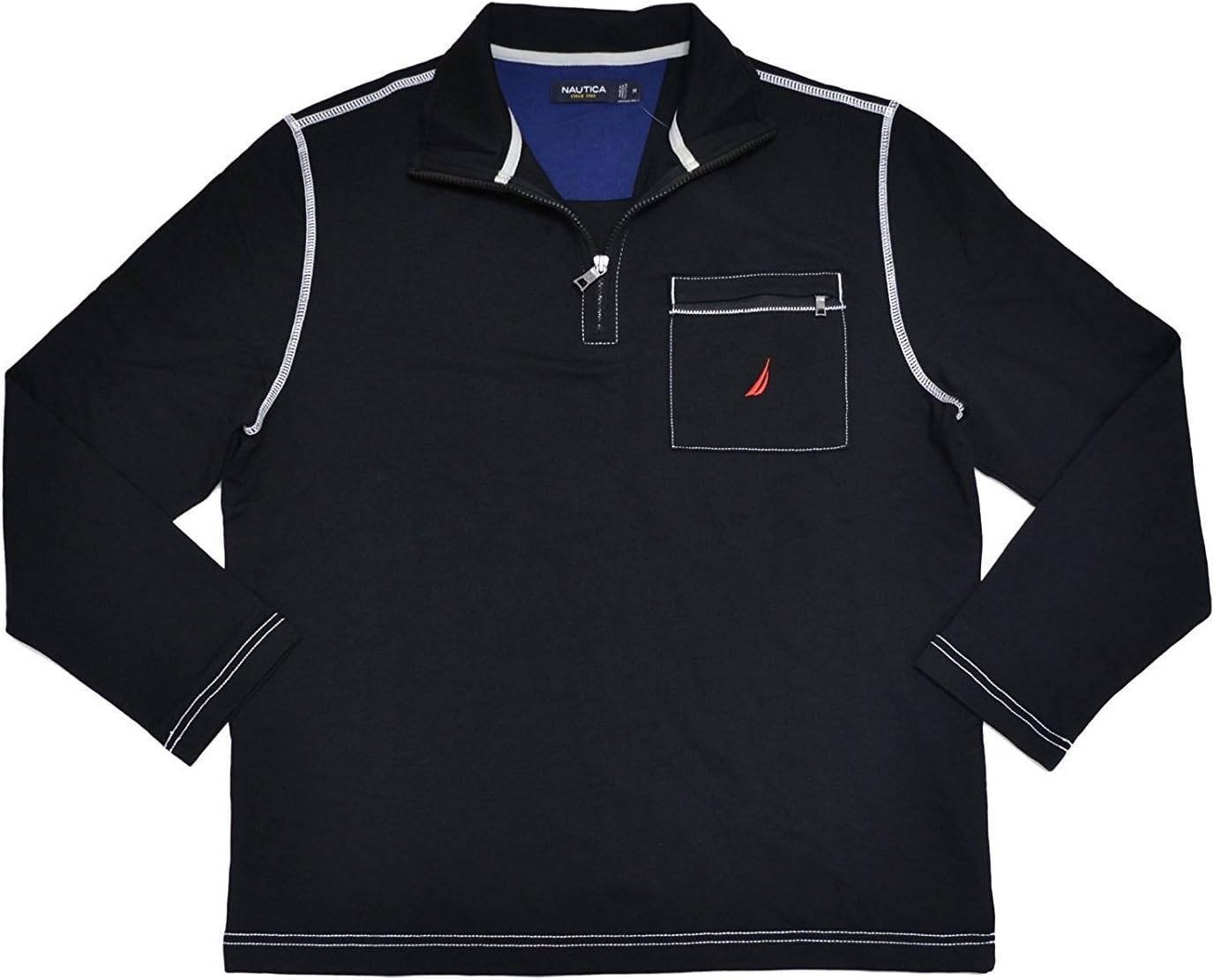 Nautica Mock Neck Sweatshirt: Cozy Half Zip Style
