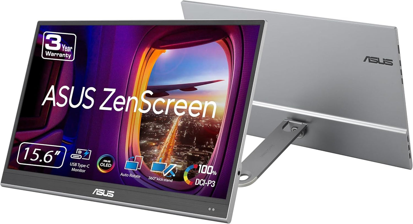 ASUS ZenScreen 16 OLED - Full HD Portable Monitor with Proximity Sensor