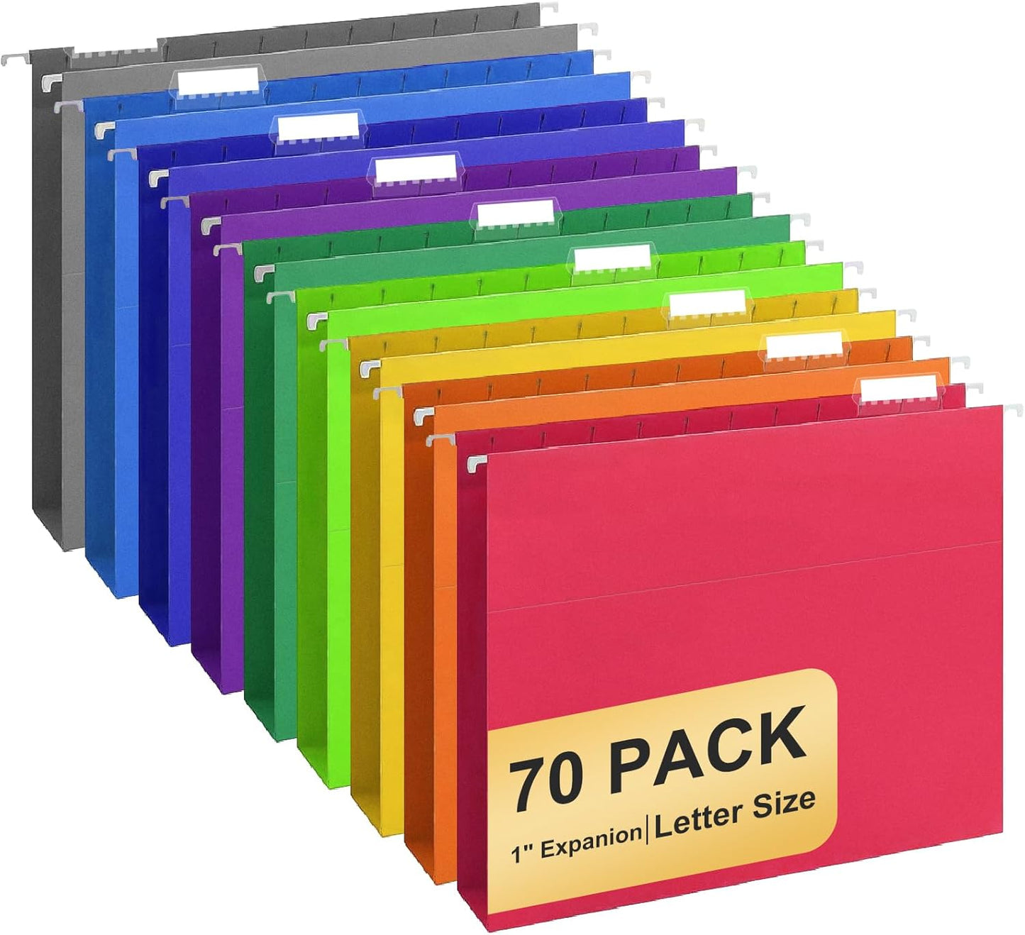 Hanging File Folders 70 Pack for Home and Office Organization