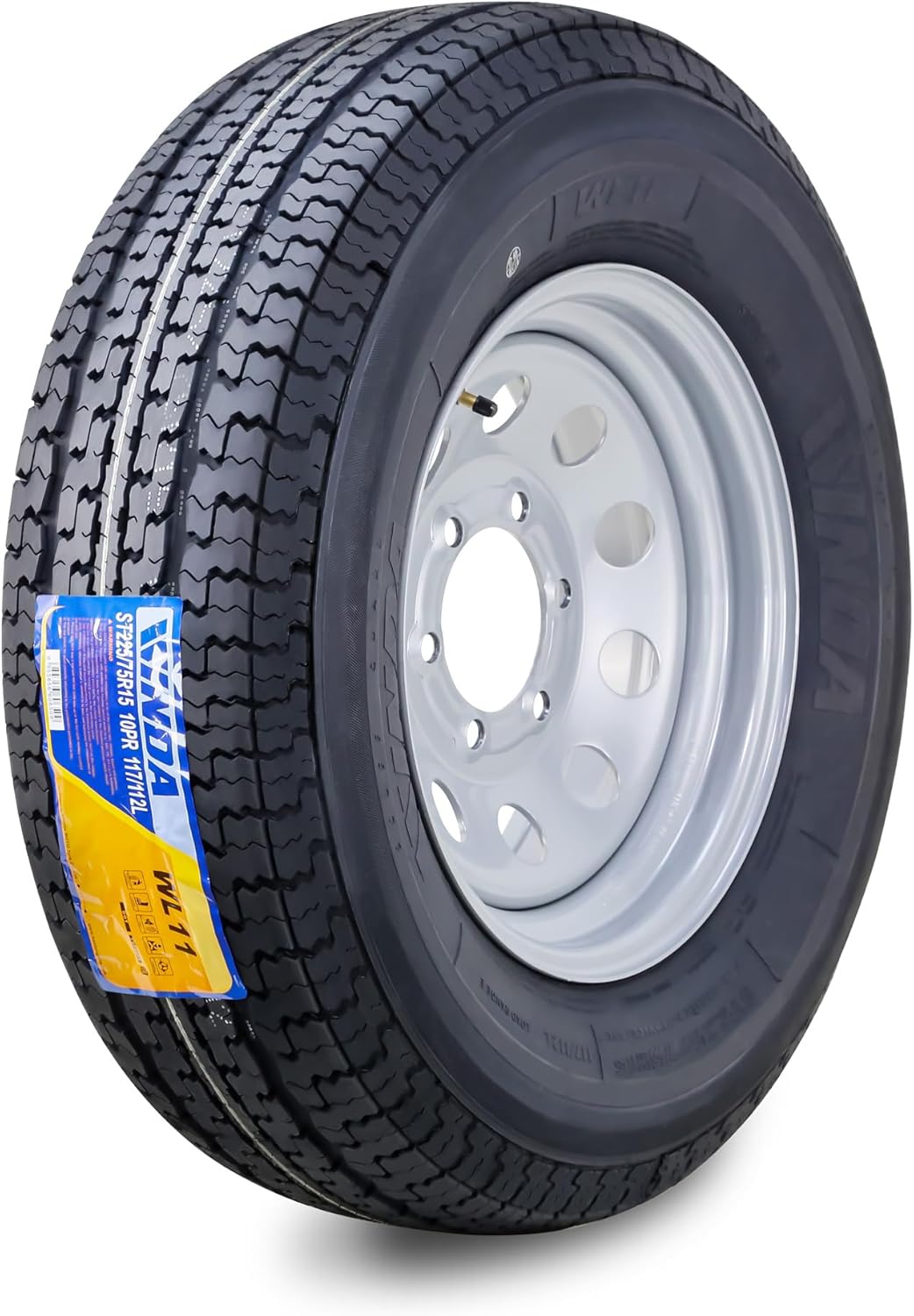 WINDA Trailer Tire Wheel Assembly ST225/75R15 for Safety & Performance