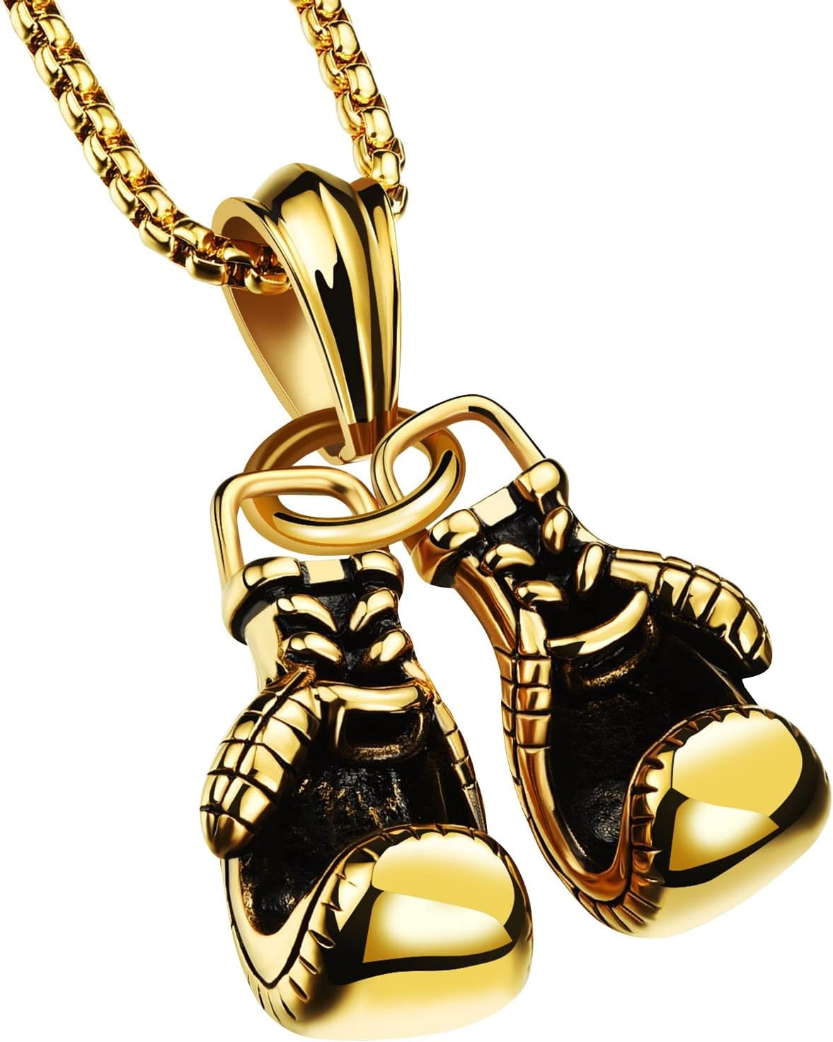 Boxing Glove Pendant Necklace for Boys