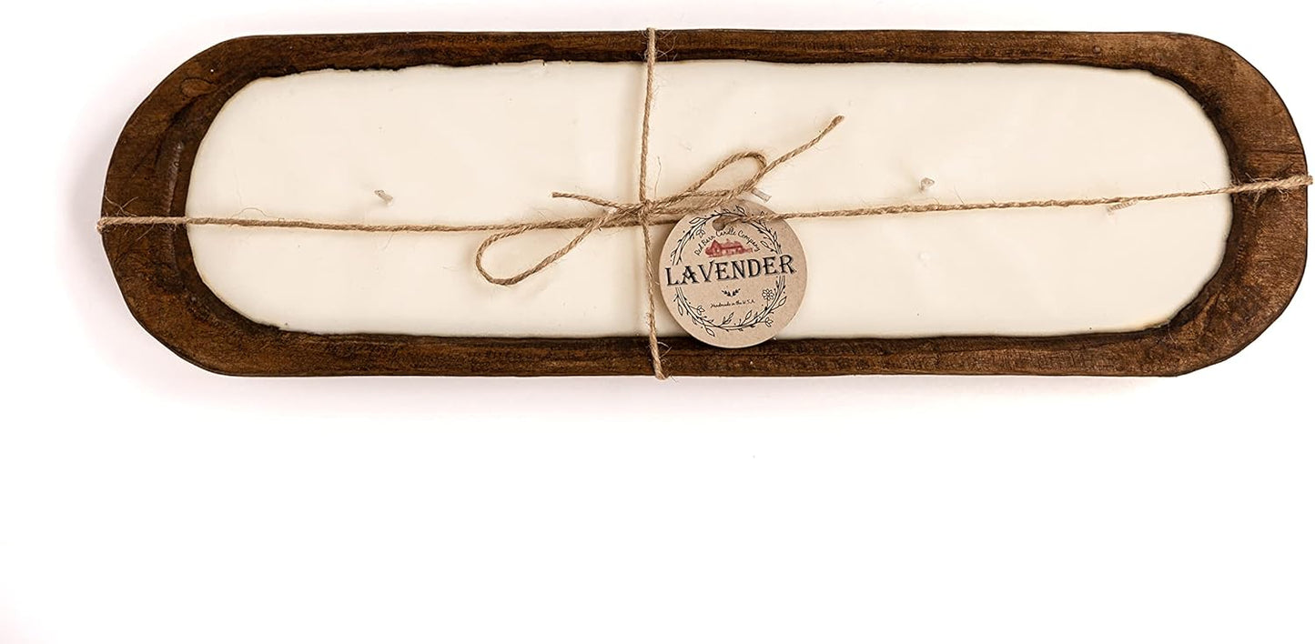 Wood Dough Bowl Candles - 100% Natural Soy Wax & Essential Oil