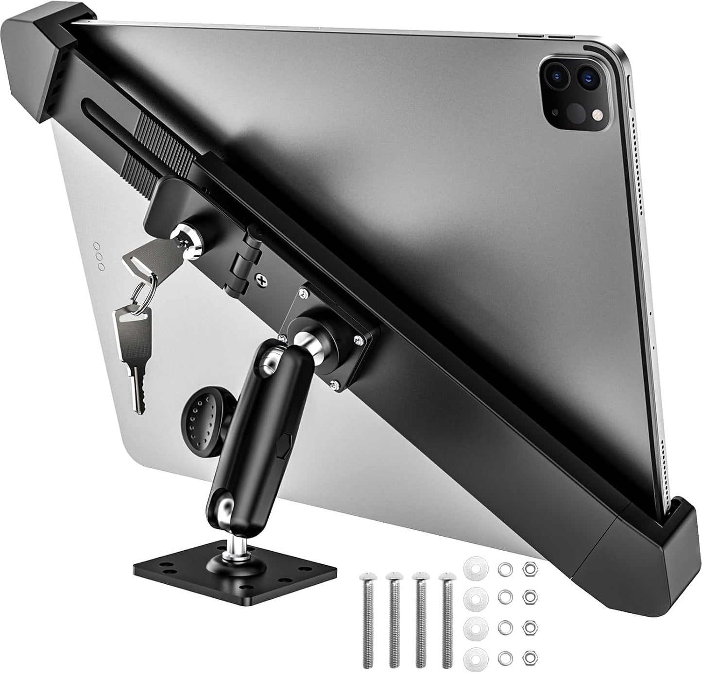 Heavy Duty Security Car Tablet Mount for ELD and Commercial Vehicles
