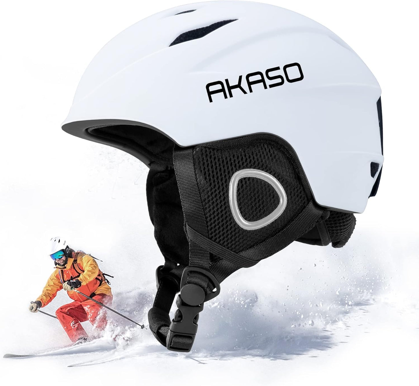 AKASO Ski Helmet: Goggles Compatible, Unisex Fit!