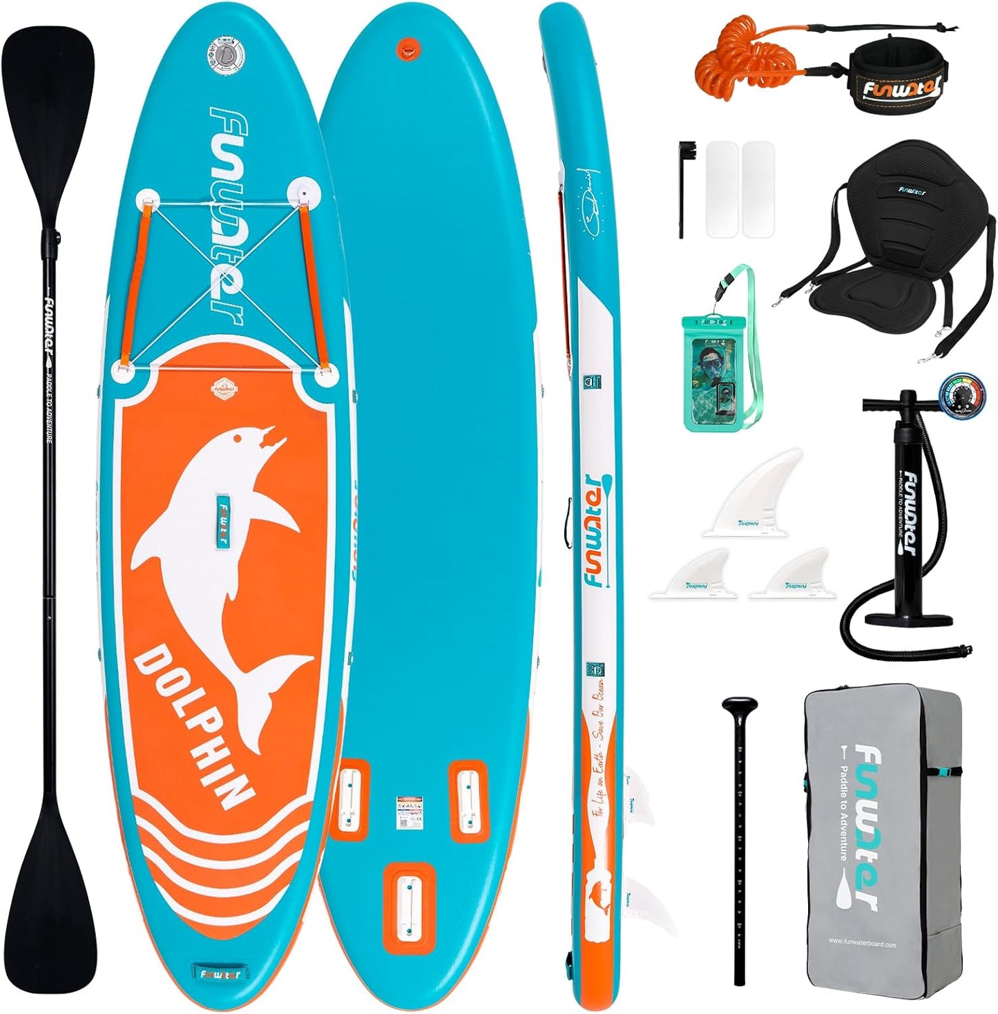 FunWater Inflatable Stand Up Paddle Board for All Skill Levels