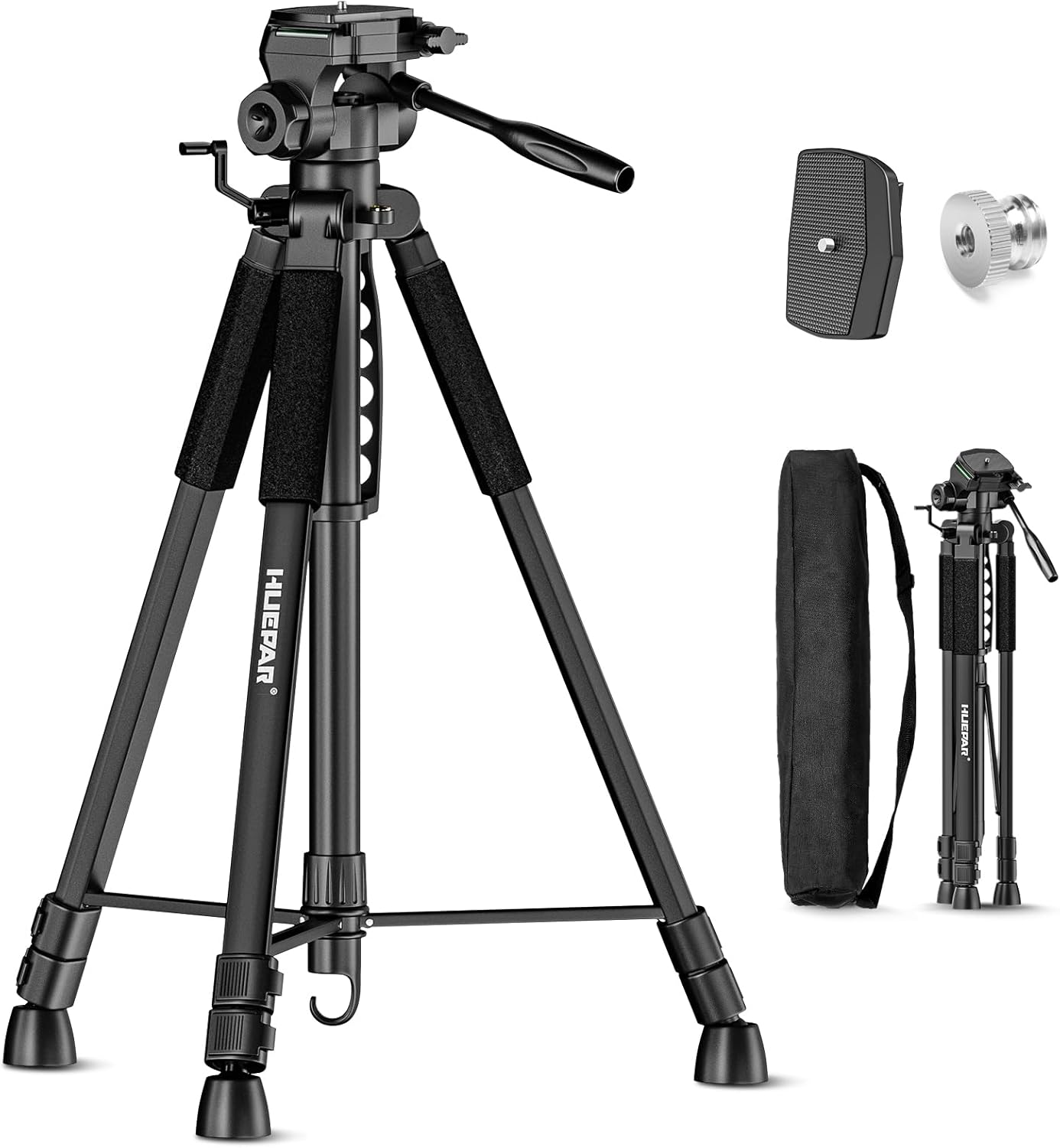 Huepar Lightweight Adjustable Laser Level Tripod for Precision