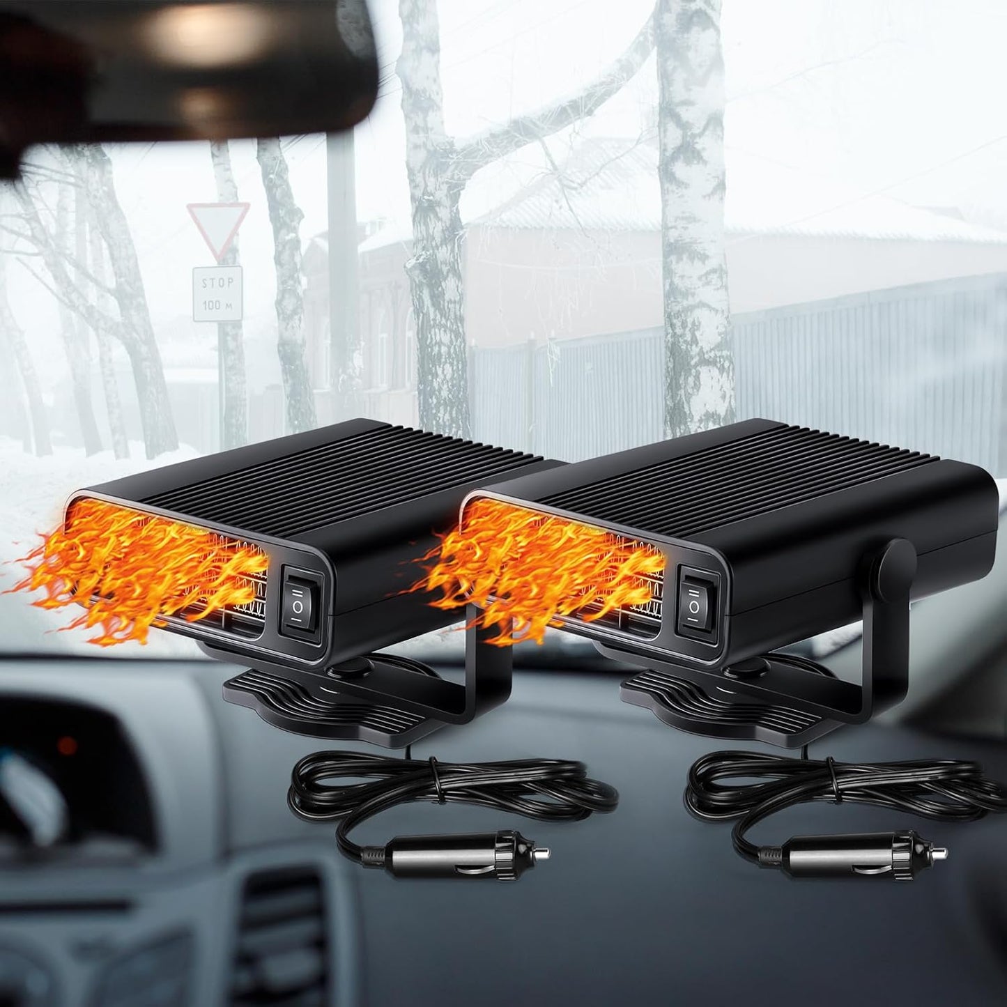2-in-1 Portable Car Heater & Defroster by Datanly