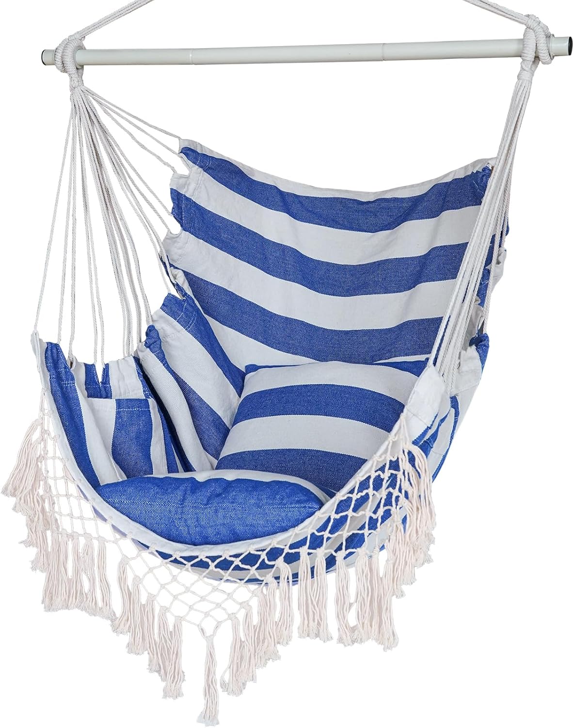 Hammock Chair with Cushions for Indoor and Outdoor Relaxation