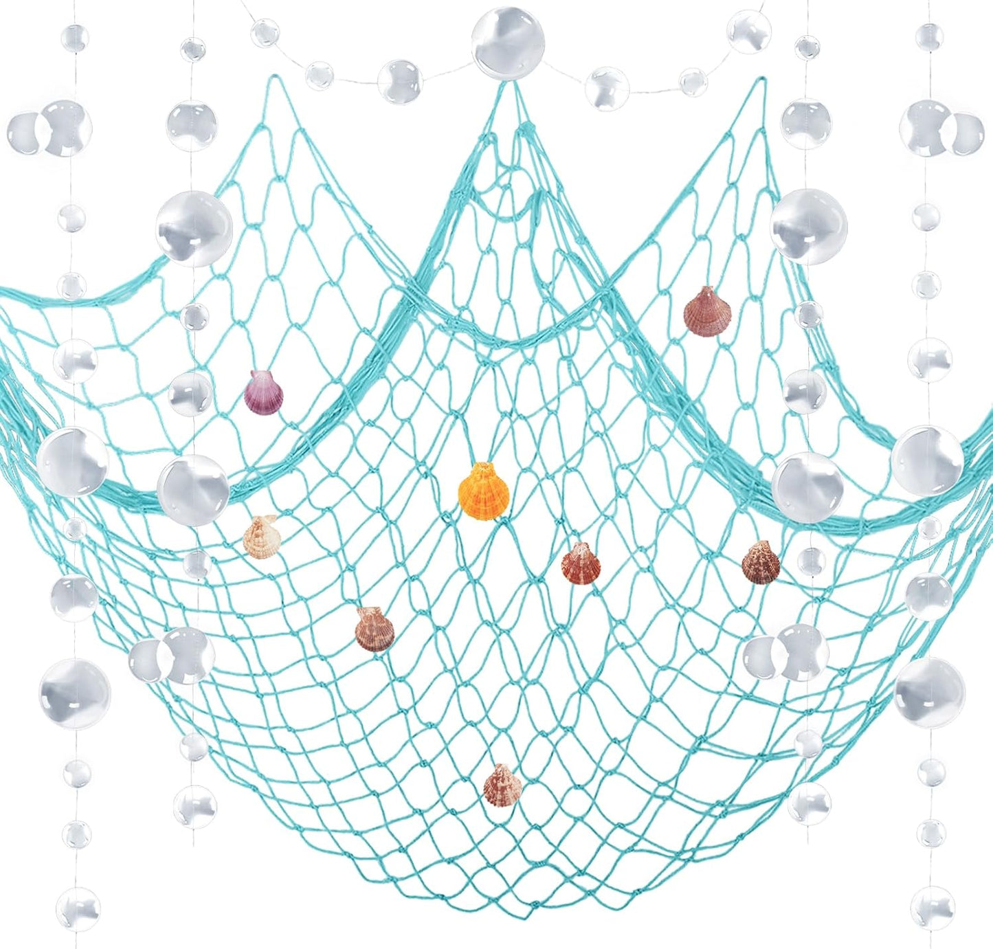 ZERODECO Nautical Fish Net Decor: Perfect for Any Ocean-Themed Party!