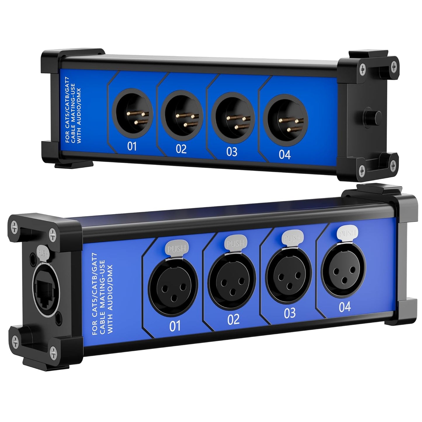 Elecan 3-Pin XLR Splitter Breakout Box for Stage Sound
