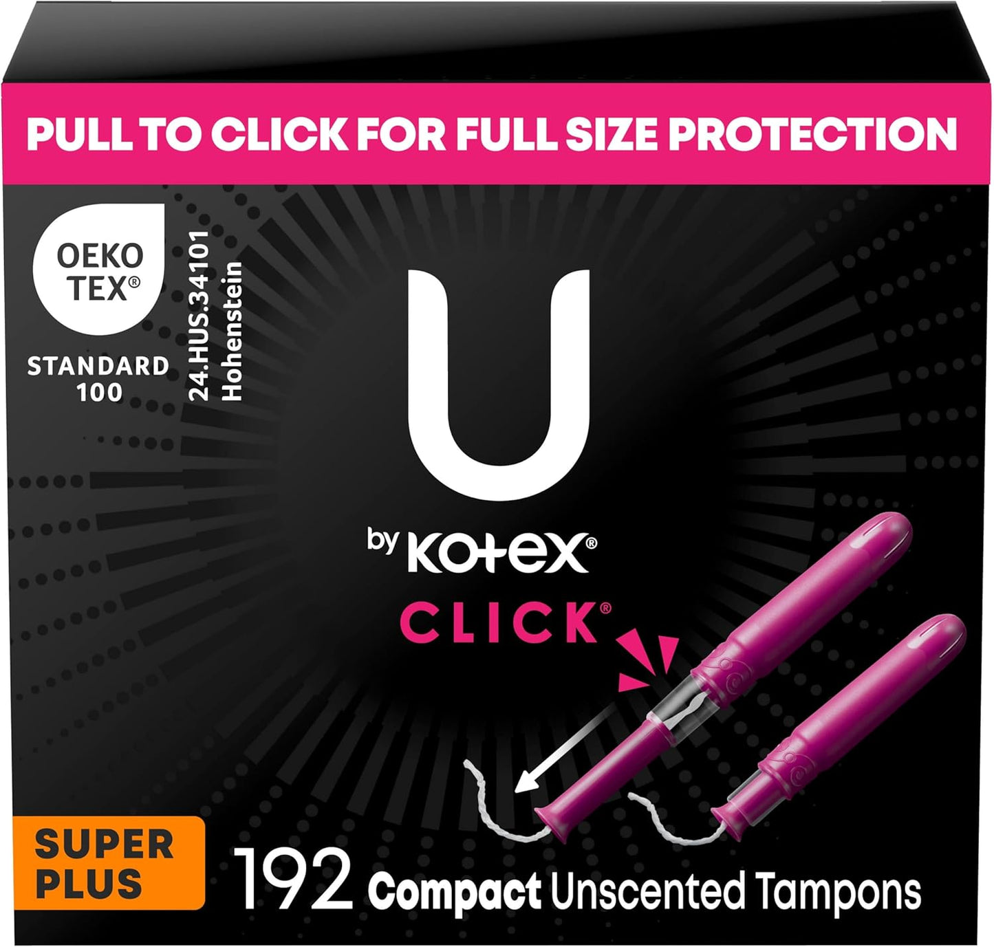 U by Kotex Click Compact Tampons for Ultimate Comfort