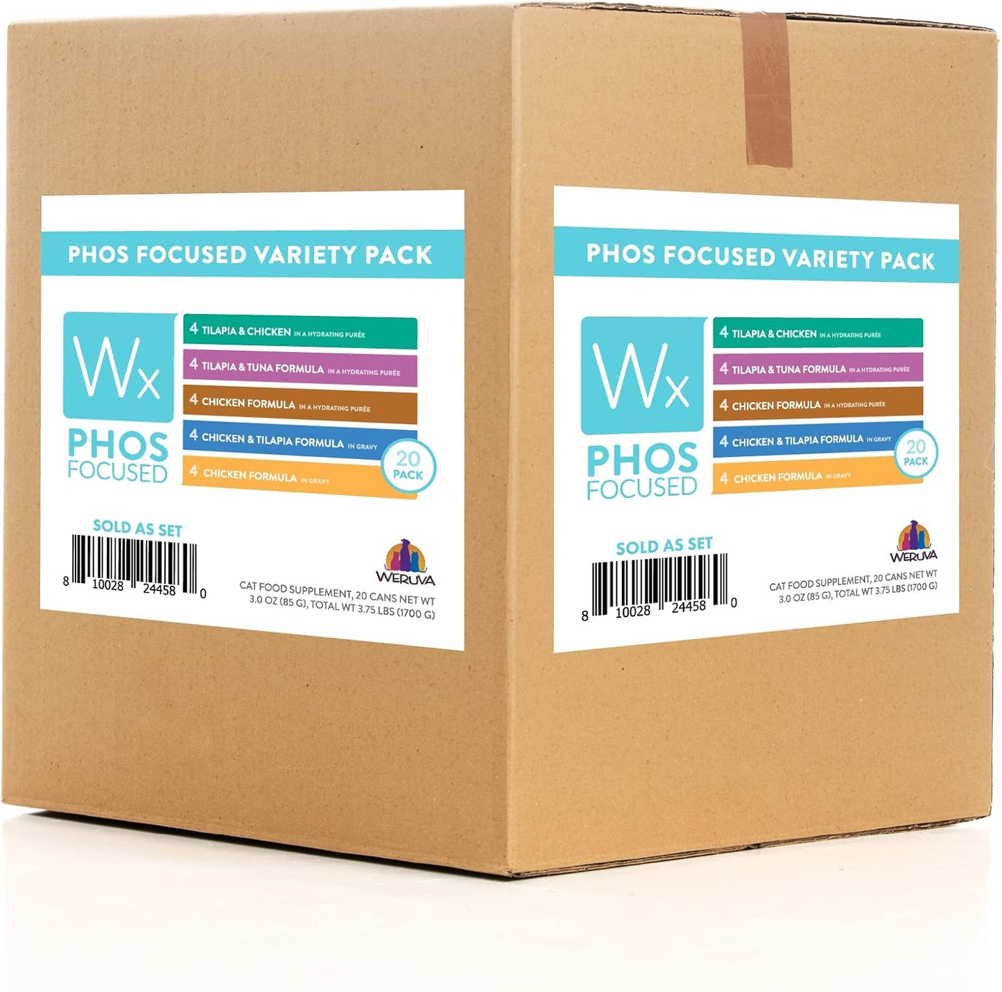 Weruva Wx Phos Focused Variety Pack for Cats - 20 Count