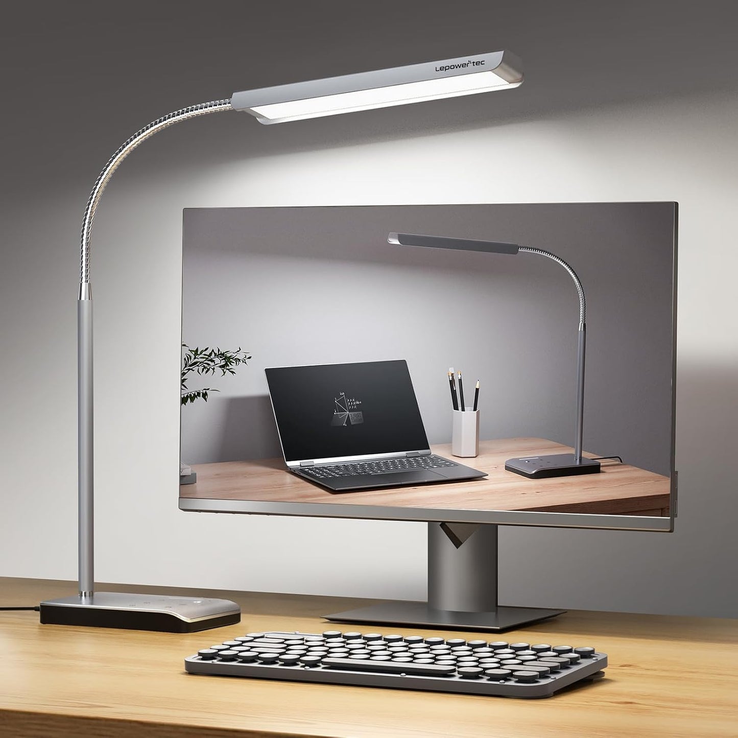 12W LED Desk Lamp: 60 Lighting Modes, Touch Control, Timer, Eye-Caring - Illuminate Your Workspace!