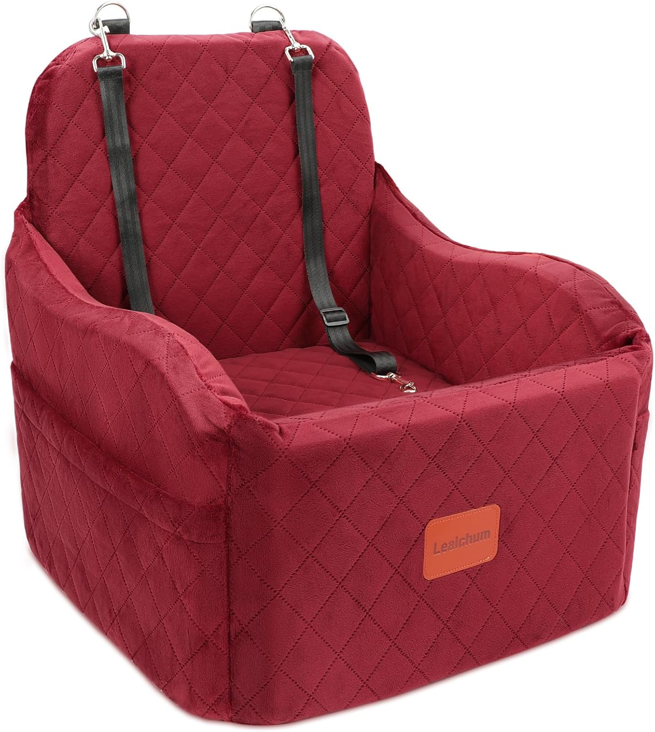 Dog Car Seat for Small/Medium Dogs with Elevated Cushion