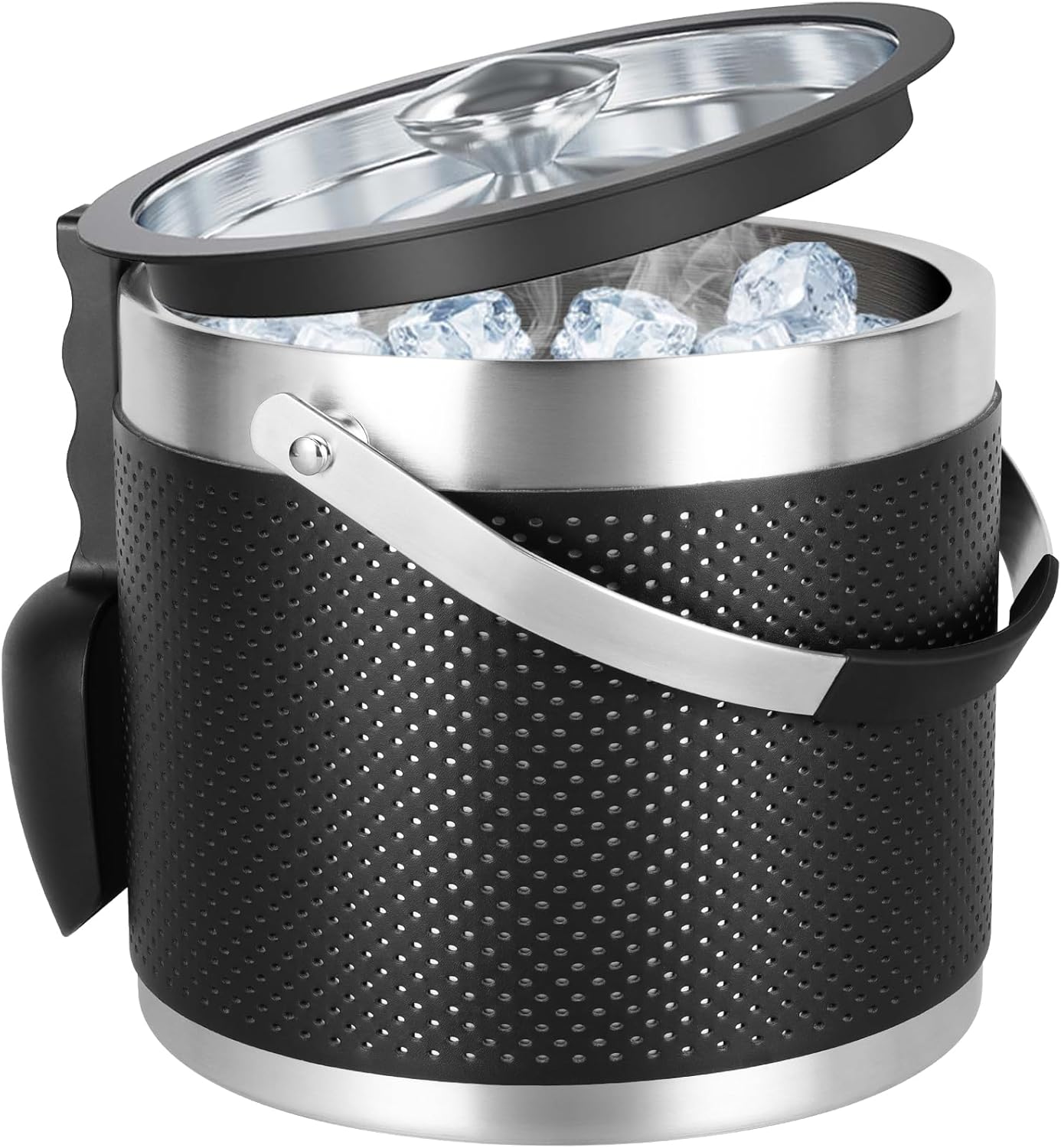 3Quart Insulated Ice Bucket with Lid for Parties and BBQs