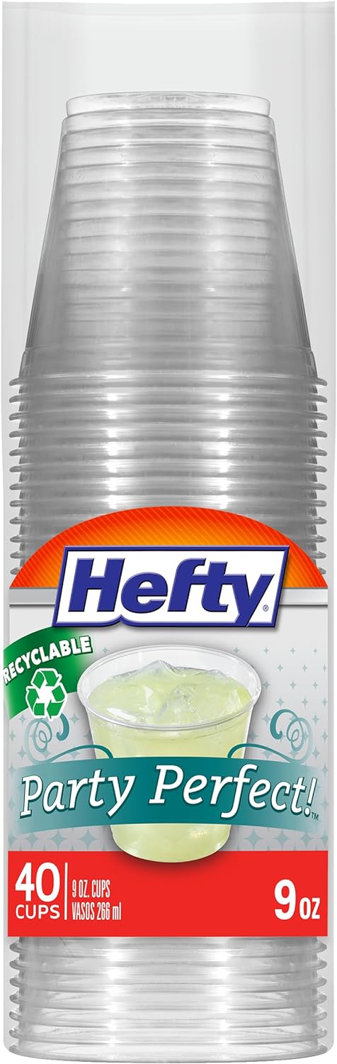 40 Clear Hefty Party Cups - Perfect for Any Celebration