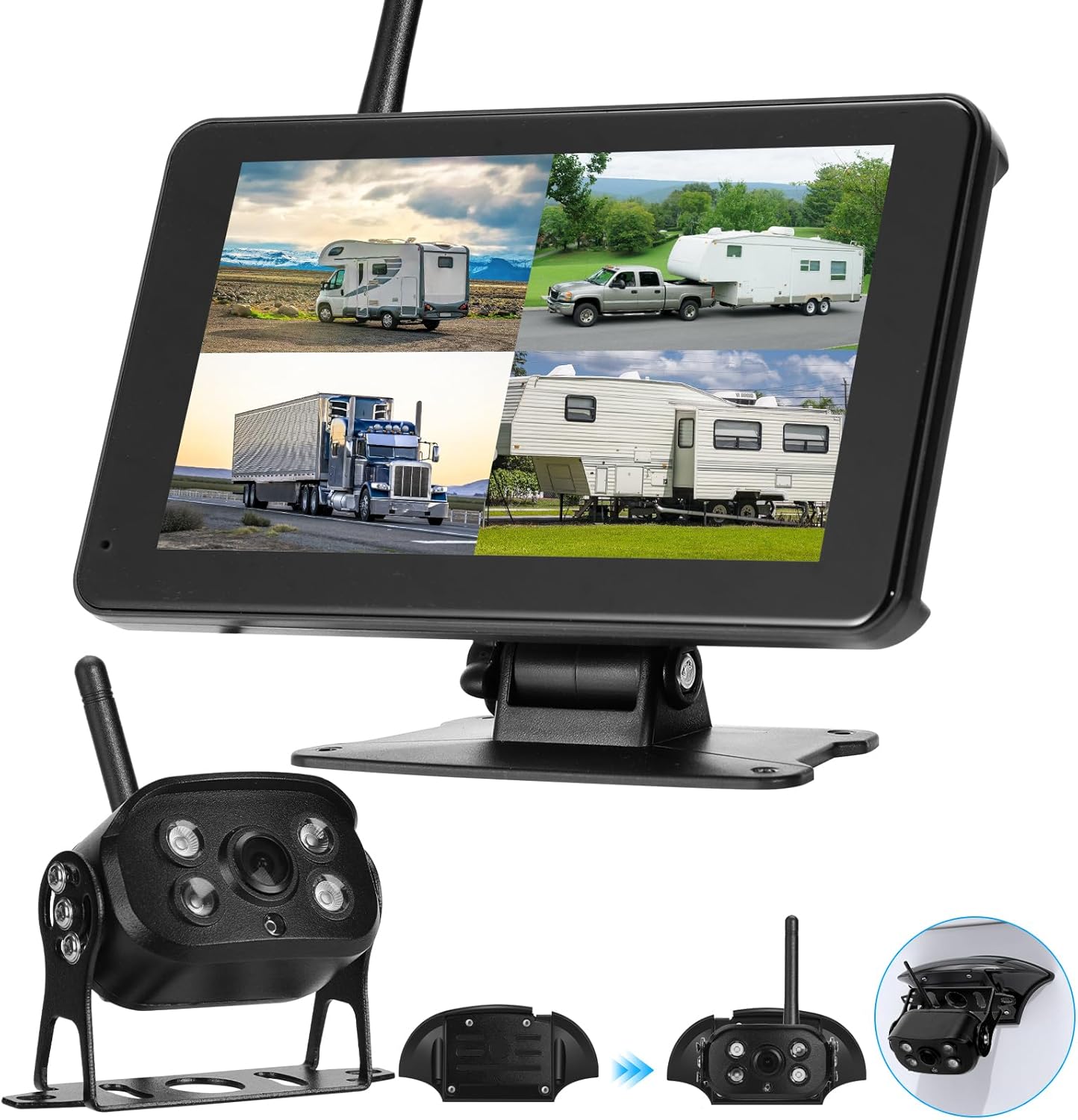 Wireless Backup Camera with BSD Alert for Safe Reversing