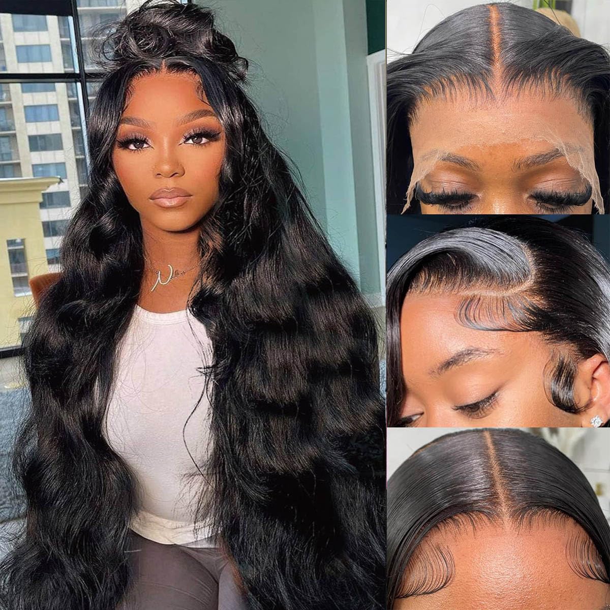 13x6 HD Lace Front Wigs Human Hair for Women - Body Wave Style