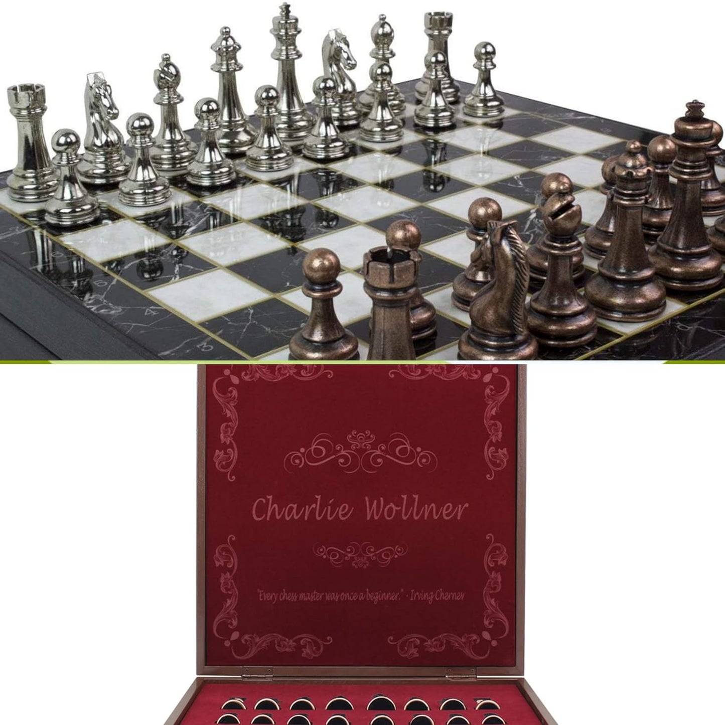 Personalizable Luxury Chess Set - Perfect Graduation Gift 2024