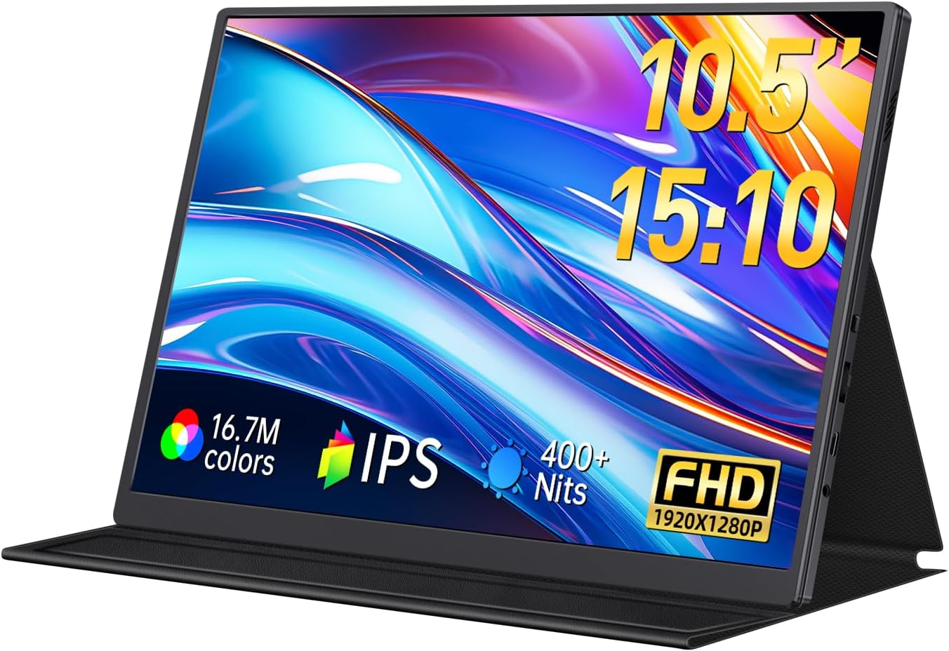 10.5 FHD Portable Monitor - Ultimate Travel Solution