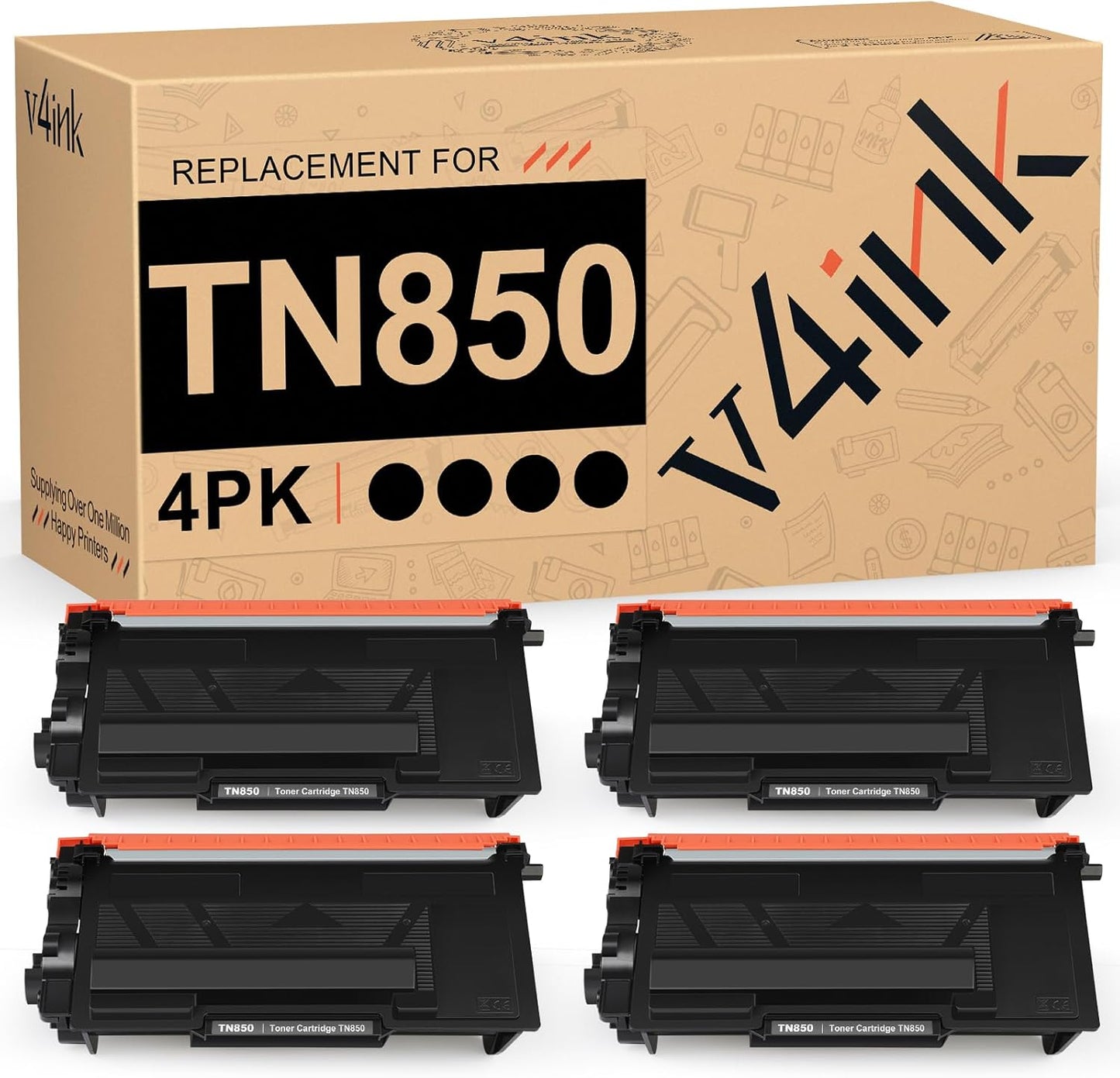 v4ink Compatible Toner Cartridge Replacement for Brother TN850