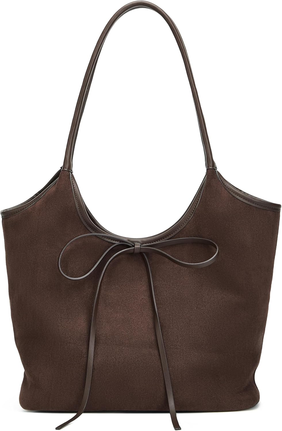 Vintage French Bow Tote Bag for Women - Chic Large Capacity
