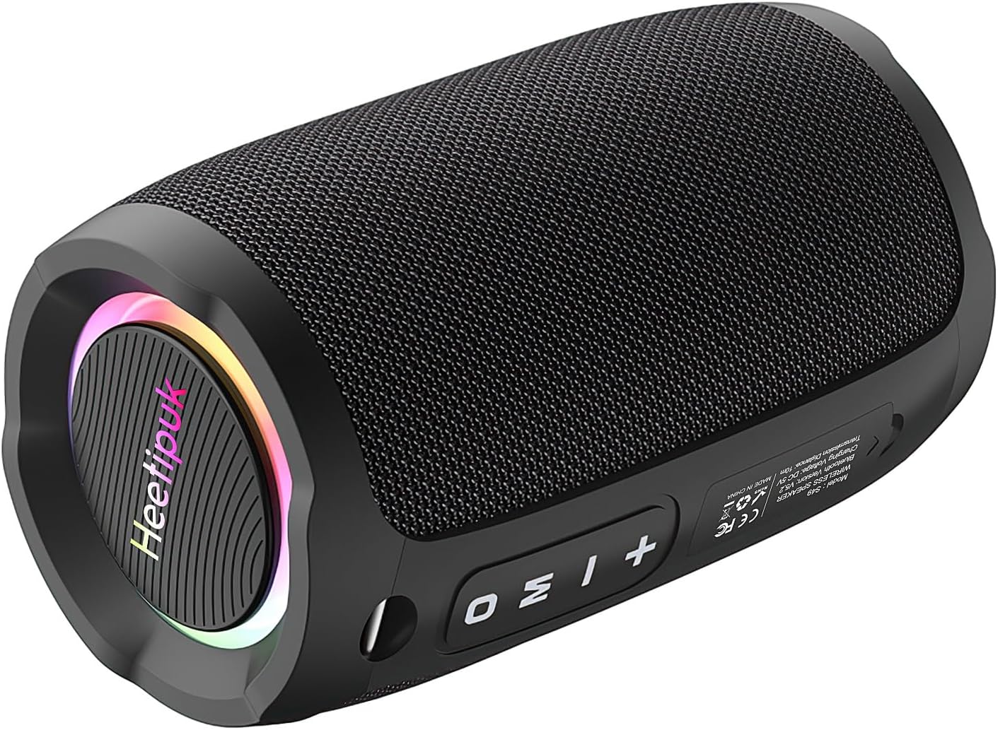 Portable Waterproof Bluetooth Speaker - Enhanced Bass, 20W, RGB Light