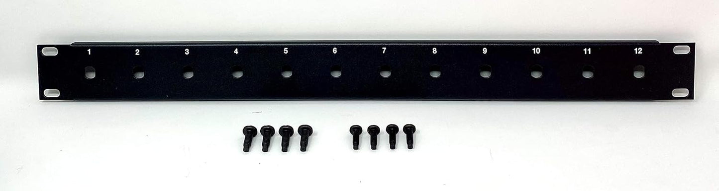 Ultra Spec Cables 12 Port Unloaded Fiber Patch Panel for ST/FC