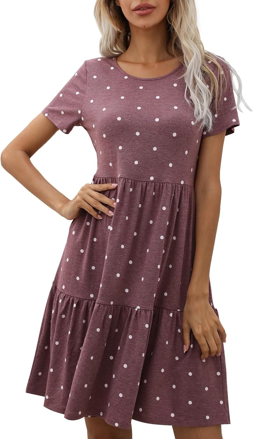 Levaca Womens Summer Casual Dresses Beach Coverup Midi Outfit