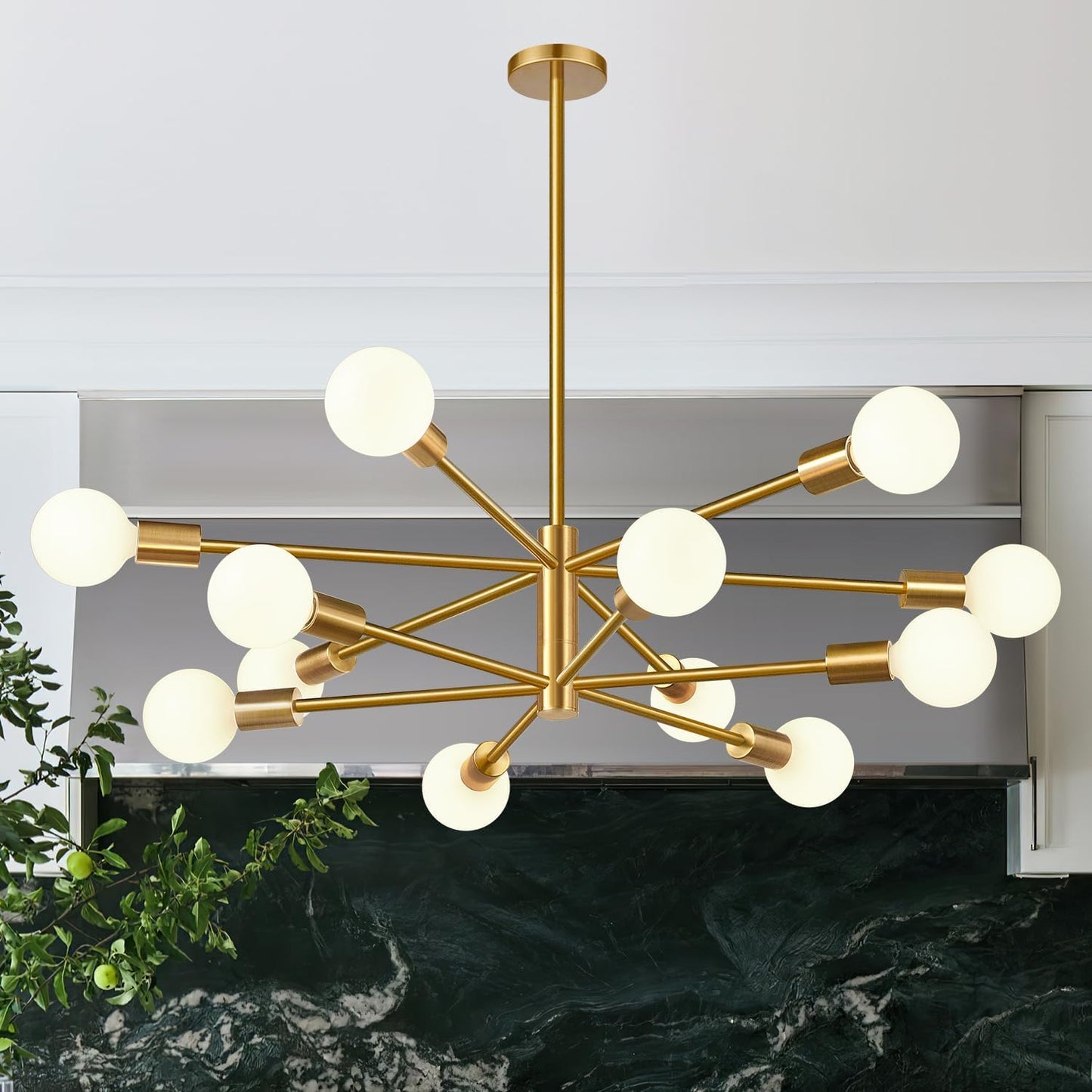 33 in Modern Chandelier Ceiling Light Fixture for Dining Room