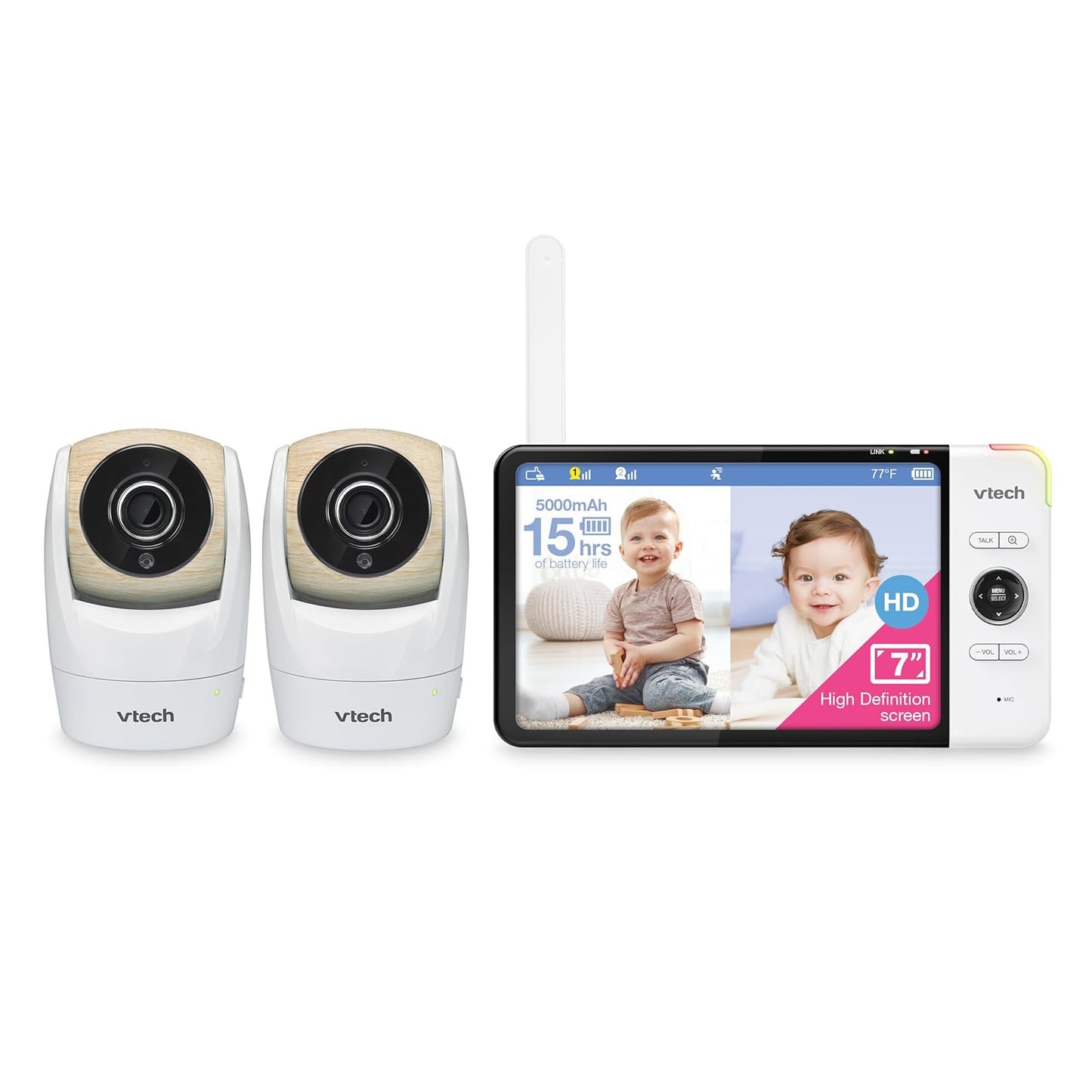 VTech HD Baby Monitor Set: 360 Views & Secured Connection