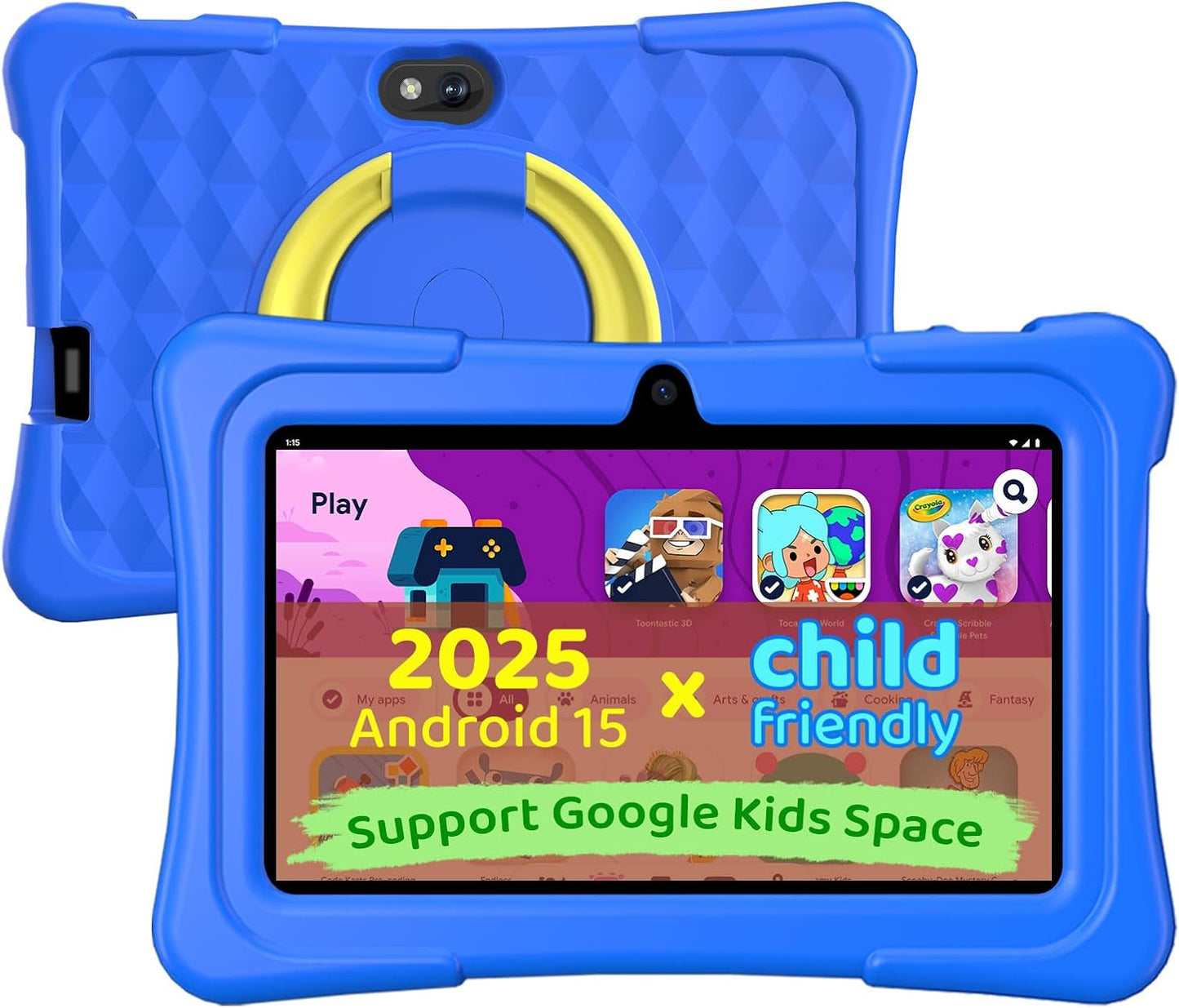 Kids Tablet with Parental Control and Durable Design for Learning