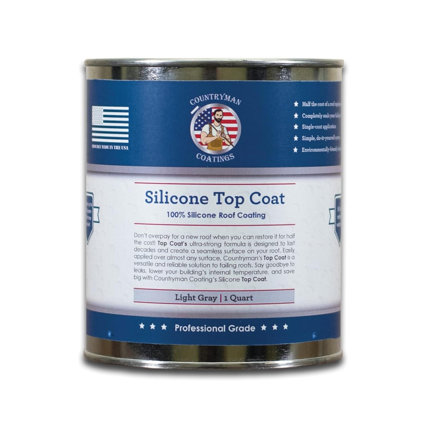 Countryman Coatings 100% Silicone Roof Coating for All Surfaces