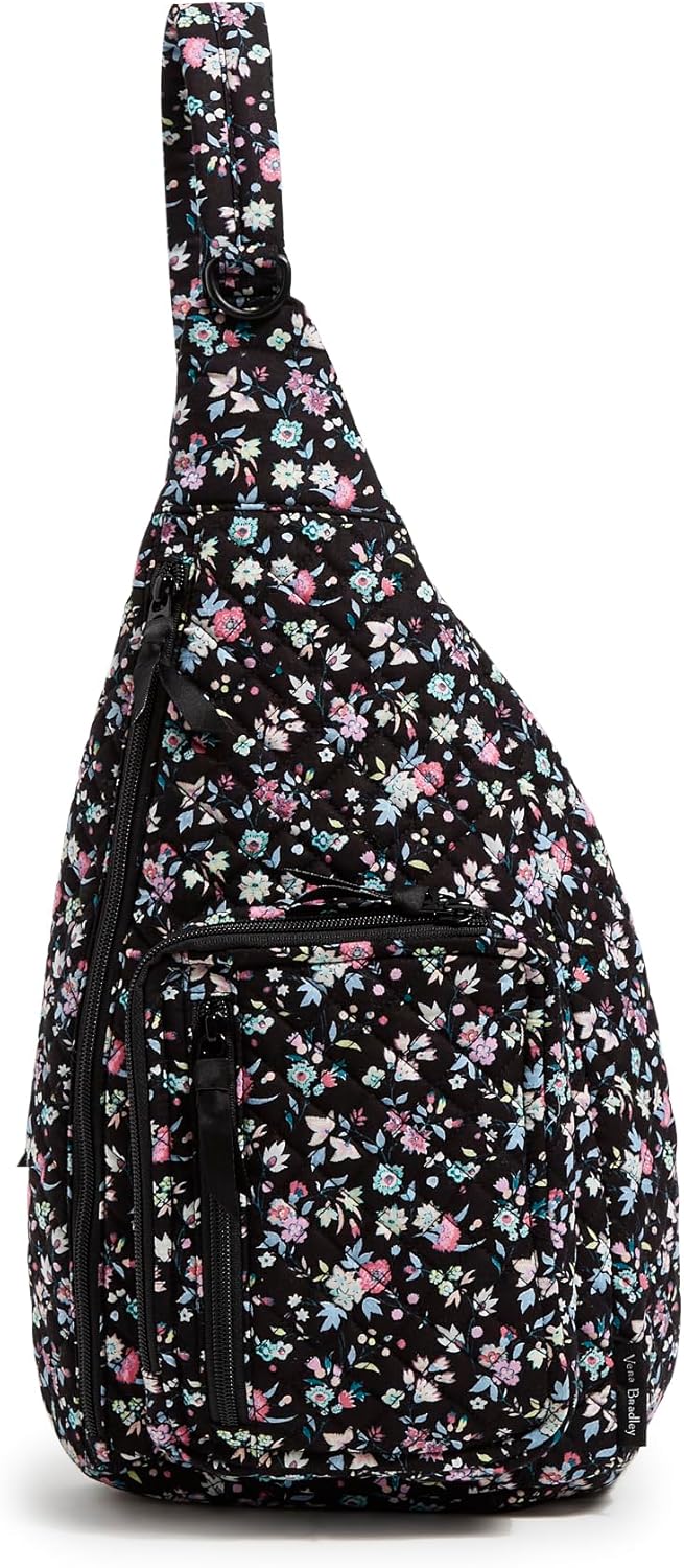Vera Bradley Women's Cotton Sling Backpack for Everyday Use