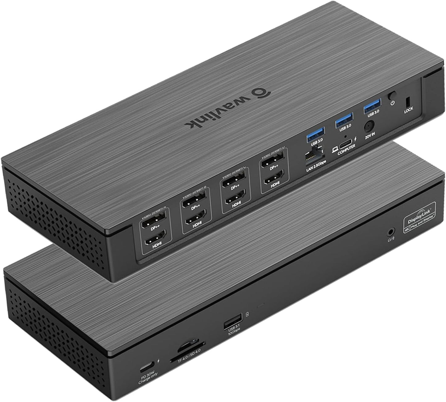WAVLINK 4-Monitor 5K Dock: 100W PD, Thunderbolt 3/4