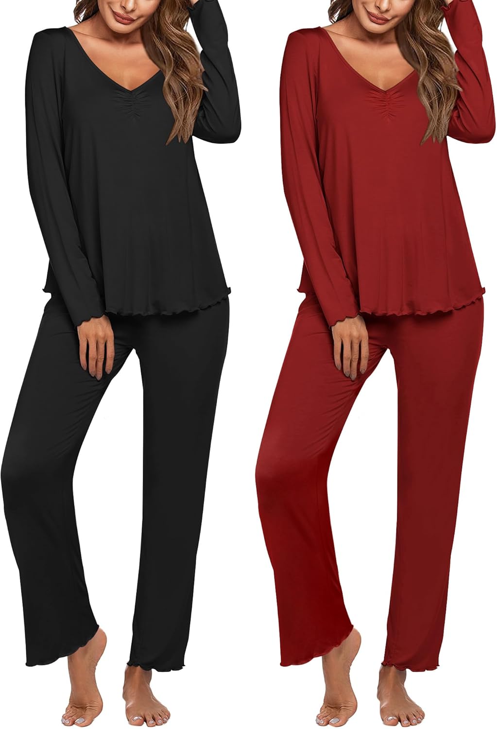 Ekouaer Womens 2 Pack Pajama Set for Ultimate Comfort and Style