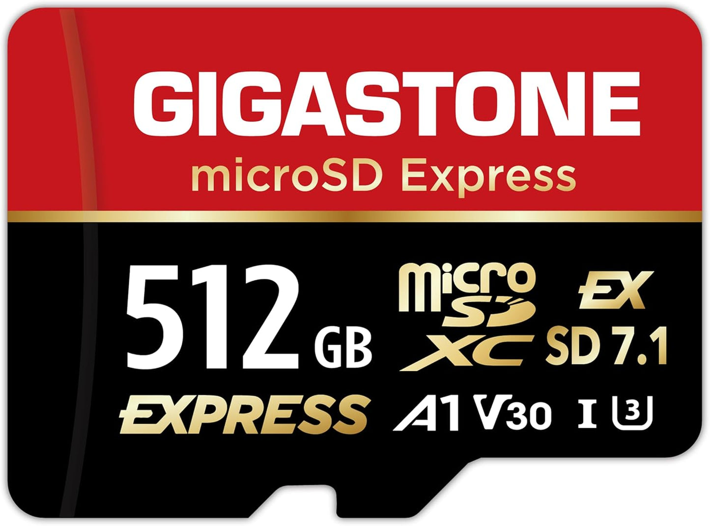 GIGASTONE 512GB microSD Express Memory Card for High-Speed Storage