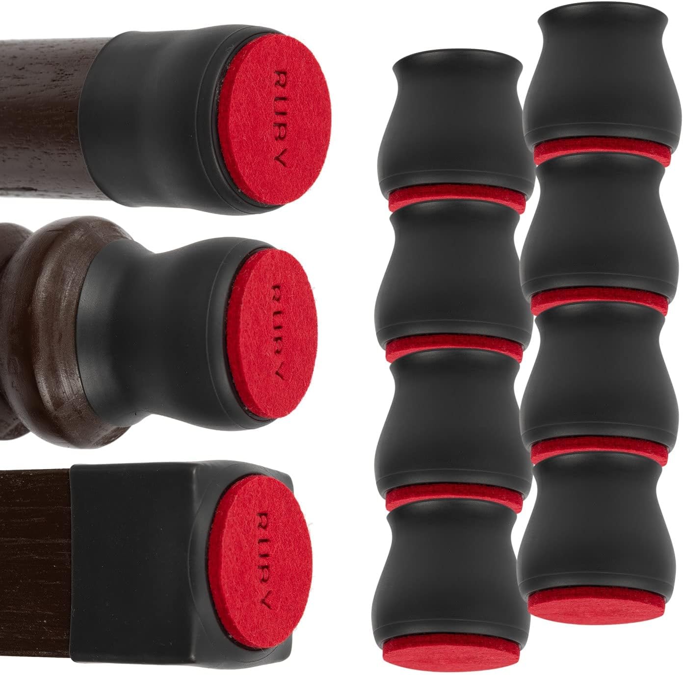 Premium Ruby Sliders - Protect Floors & Silence Chairs
