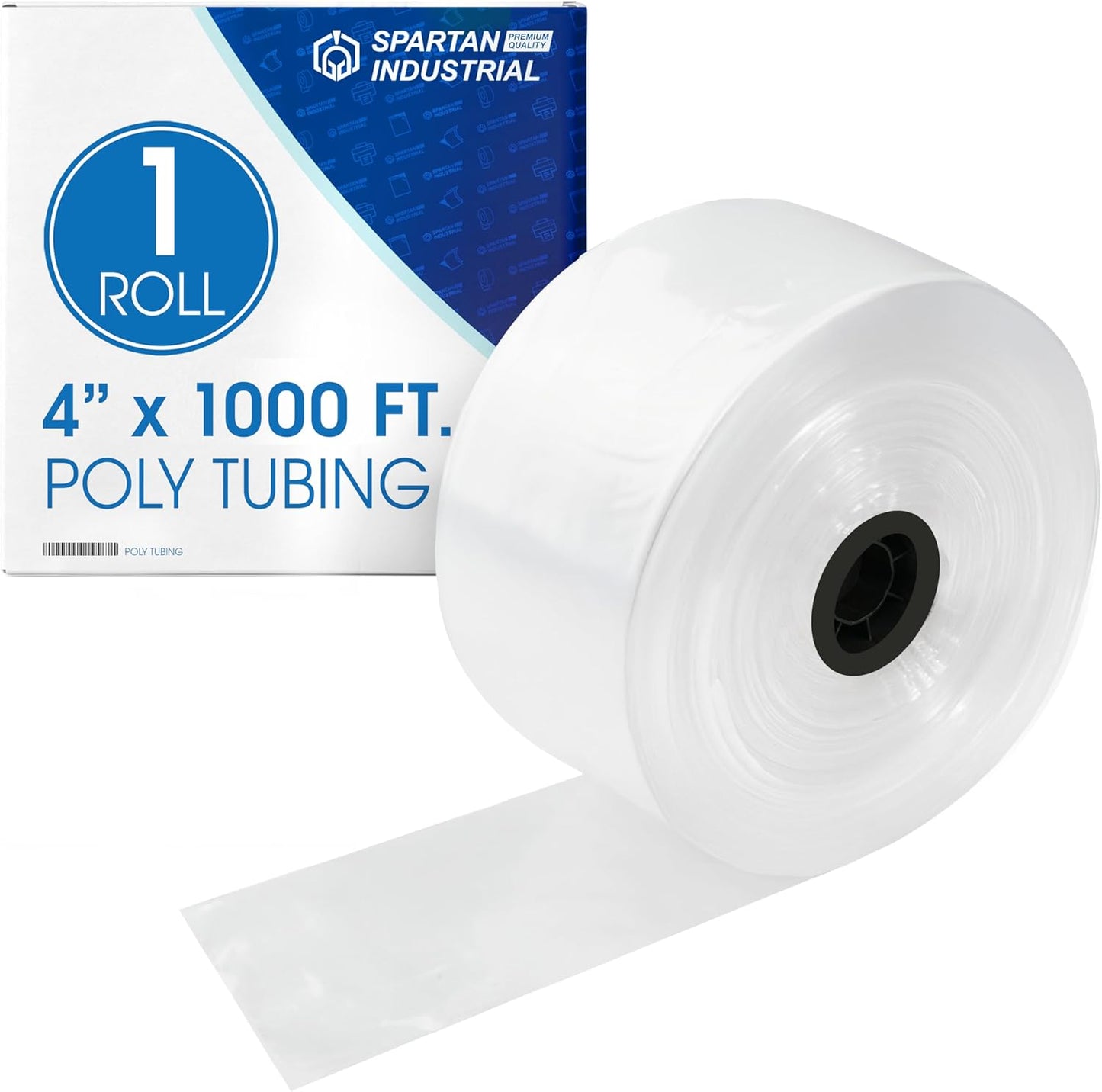 Spartan Industrial 4in Wide LDPE Flat Poly Tubing Mini Roll