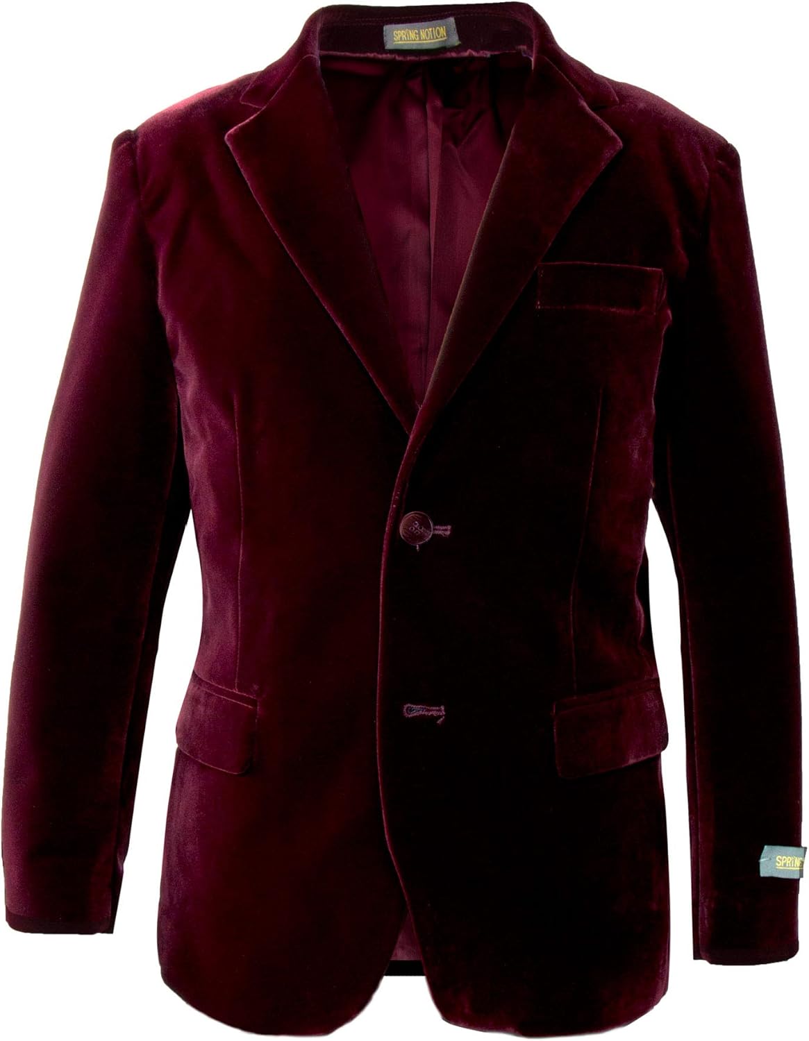 Spring Notion Big Boys' Velvet Blazer for Stylish Occasions